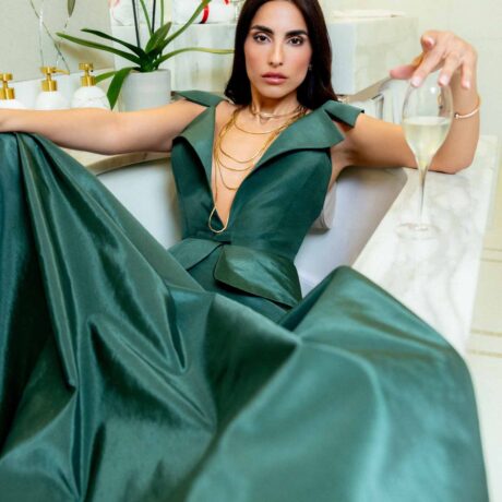 Emerald Bloom Dress